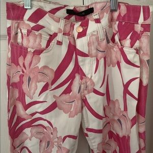 NWT Pink White Print Stretch Joe’s Jeans Size 28